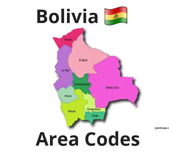 Bolivia Area Codes